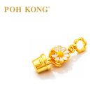 POH KONG 999/24K Yellow Gold Daisy Pot Pendant