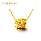 POH KONG 916/22K Yellow Gold  'Fu' Horse Charm