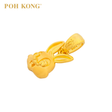 POH KONG 916/22K Yellow Gold Auspicious Bunny Head Pendant