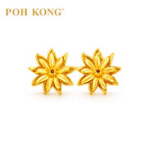 POH KONG 916/22K Yellow Gold Bunga Tanjung Earrings