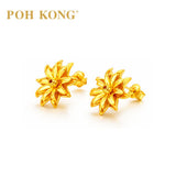 POH KONG 916/22K Yellow Gold Bunga Tanjung Earrings