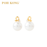 POH KONG 585/14K Yellow Gold Pure Pearl Bliss Stud Earrings