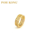 POH KONG 916/22K Gold Robust Abacus Ring