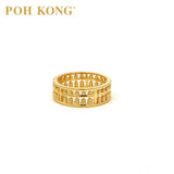 POH KONG 916/22K Gold Robust Abacus Ring
