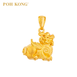 POH KONG 916/22K Gold Auspicious Yellow Gold Golden PIXIU Pendant (2016)