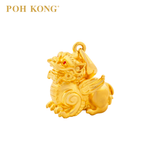 POH KONG 916/22K Gold Auspicious Yellow Gold Golden PIXIU Pendant (2016)