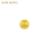 POH KONG 916/22K Yellow Gold Classic Round Shape Earrings