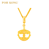 POH KONG Karya Anggun 916/22K Yellow Gold Wau Bulan Pendant