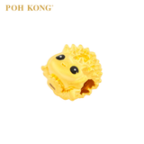 POH KONG 916/22K Yellow Gold Durian Queen With Enamel Pendant