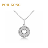 POH KONG 750/18K Diamond Floral Heart Pendant