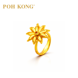 POH KONG 916/22K Yellow Gold Anggun Bunga Tanjung Ring