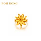 POH KONG 916/22K Yellow Gold Anggun Bunga Tanjung Ring