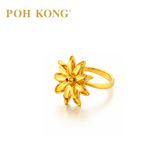 POH KONG 916/22K Yellow Gold Anggun Bunga Tanjung Ring