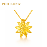 POH KONG 916/22K Yellow Gold Anggun Bunga Tanjung Pendant