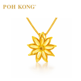 POH KONG 916/22K Yellow Gold Anggun Bunga Tanjung Pendant