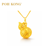 POH KONG 916/22K Yellow Gold Auspicious Fu Gourd Pendant