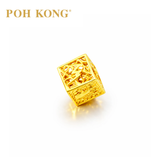 POH KONG 916/22K Gold Tranz Spider Cube Pendant