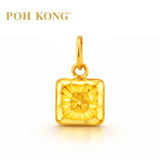 POH KONG 916/22K Yellow Gold  Pendant Square Radiant Pendant