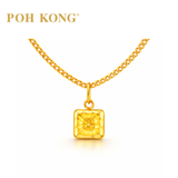 POH KONG 916/22K Yellow Gold  Pendant Square Radiant Pendant