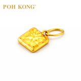 POH KONG 916/22K Yellow Gold  Pendant Square Radiant Pendant