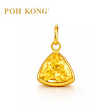 POH KONG 916/22K Yellow Gold Triangle Radiant Pendant
