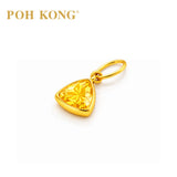 POH KONG 916/22K Yellow Gold Triangle Radiant Pendant