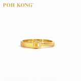 POH KONG 916/22K Yellow Gold Tranz Mini Square Ring (2001)