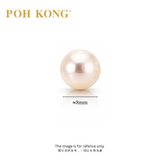 POH KONG 750/18K Yellow Gold Freshwater Pearl Stud Earrrings