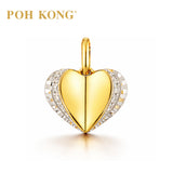 POH KONG 750/18K Yellow Gold Golden Promise Heart Pendant