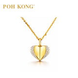 POH KONG 750/18K Yellow Gold Golden Promise Heart Pendant
