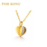 POH KONG 750/18K Yellow Gold Golden Promise Heart Pendant