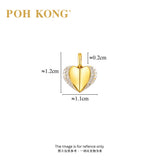 POH KONG 750/18K Yellow Gold Golden Promise Heart Pendant