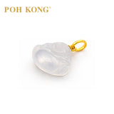 POH KONG 750/18K Yellow Gold Lucky Blessings Buddha Pendant