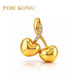 POH KONG 750/18K Yellow Gold Cherry with Diamond Pendant