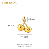 POH KONG 750/18K Yellow Gold Cherry with Diamond Pendant