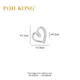 POH KONG 750/18K White Gold With Diamond-Accent Heart Pendant