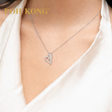 POH KONG 750/18K White Gold With Diamond-Accent Heart Pendant