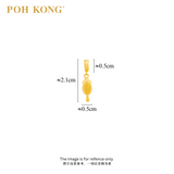 POH KONG 916/22K Yellow Gold Happy Love Double Happiness Comb Pendant