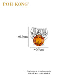 POH KONG 750/18K White Gold Ribbon Citrine Earrings