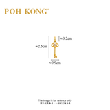 POH KONG 750/18K Yellow Gold With Diamond Trefoil Key Pendant