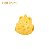 POH KONG 916/22K Yellow Gold Cupcake Bear Charm
