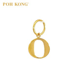 POH KONG 916/22K Gold Exquisite Alphabet Pendant O