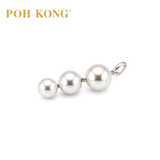 POH KONG 750/18K White Gold Eternal Pearl Trio Pendant