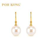 POH KONG 750/18K Yellow Gold with Classic Pearl Hook Earring
