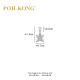 POH KONG 750/18K White Gold With Stellar Butterfly Diamond Pendant
