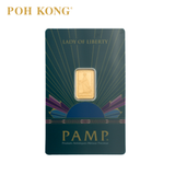 POH KONG 999.9 PAMP Suisse Lady of Liberty Limited Edition Gold Bar (2.5G)