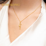 POH KONG 916/22K Yellow Gold Trail Of Heart Pendant