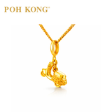POH KONG 916/22K Yellow Gold Motor Bike With Key Pendant