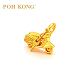 POH KONG 916/22K Yellow Gold Motor Bike With Key Pendant