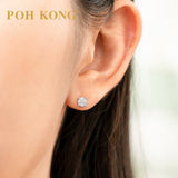 POH KONG 750/18K White Gold D'First Luxe Diamonds Earrings